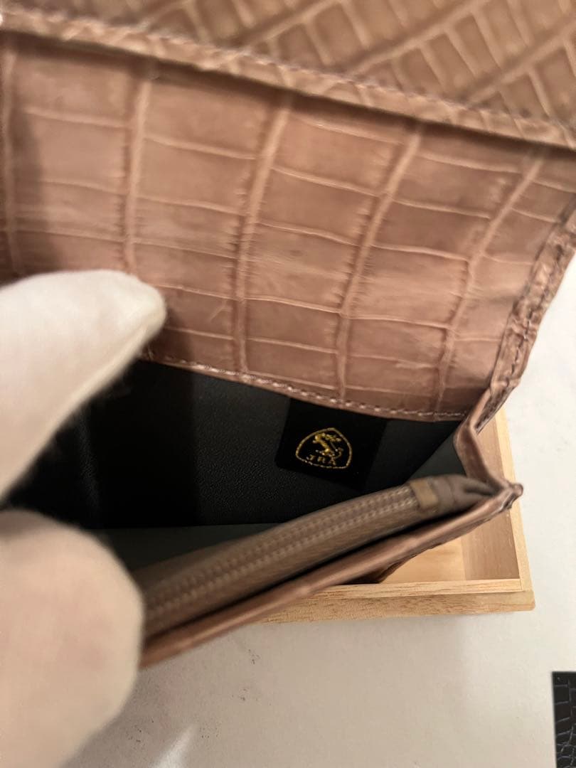 ⚠️きよたか⚠️クロコダイルレザー 長財布