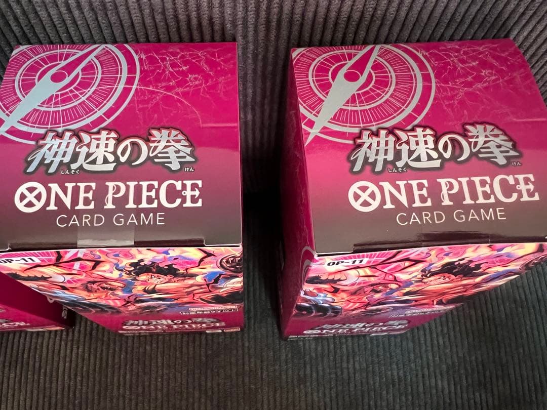 ワンピース カードゲーム 神速の拳　テープ付き4BOX