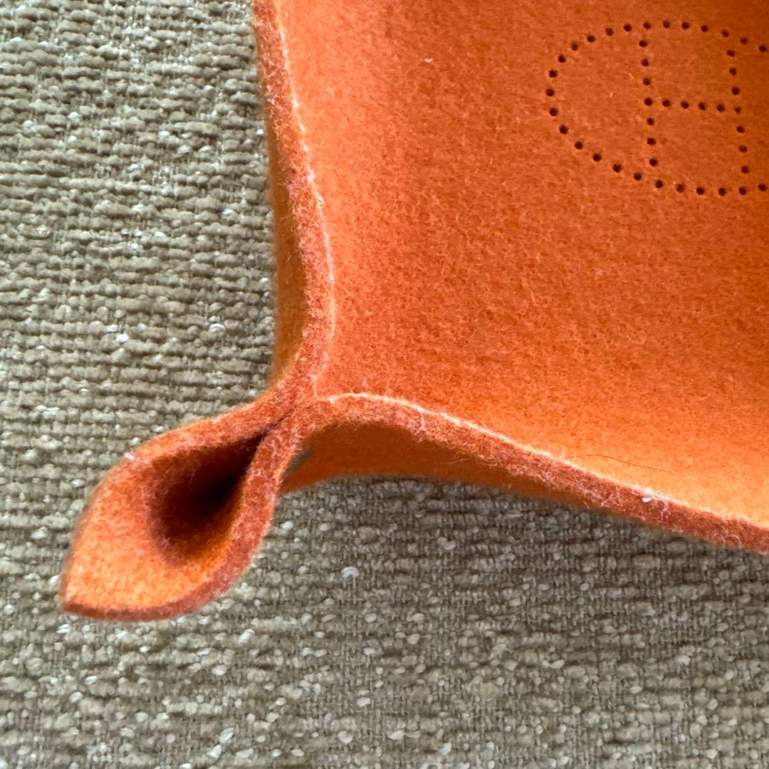 HERMESオレンジ フェルト　used