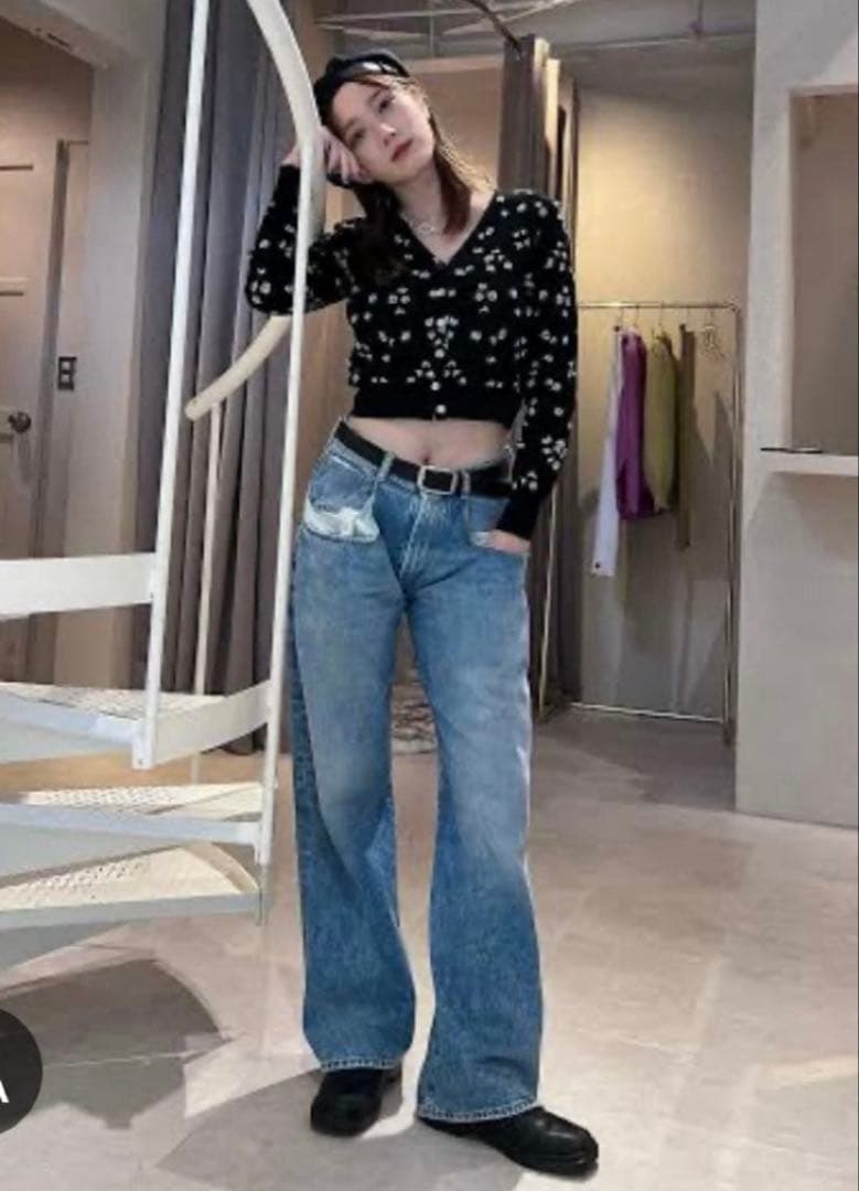 【値下げ希望依頼】マルジェラ　ストレートジーンズ コントラストポケット付き