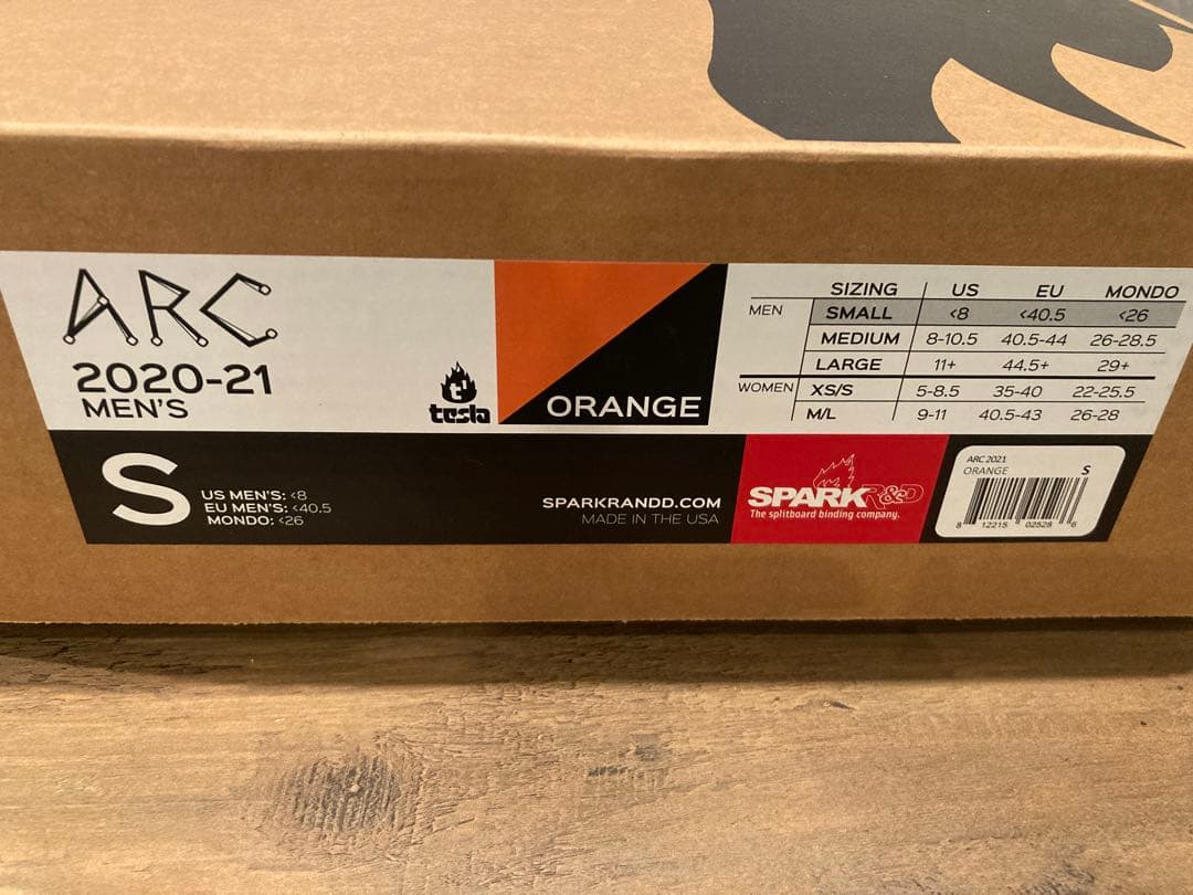 Spark R&D ARC オレンジ Sサイズ