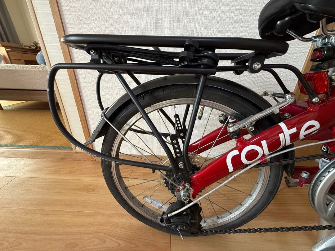 赤ちゃんさん専用　折りたたみ自転車 ROUTE ルビーレッド