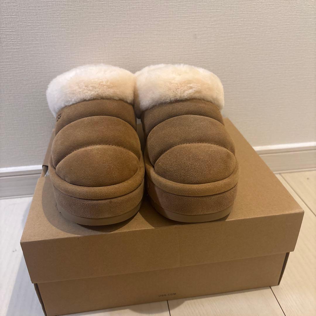 UGG ブラウン 厚底ムートンブーツ