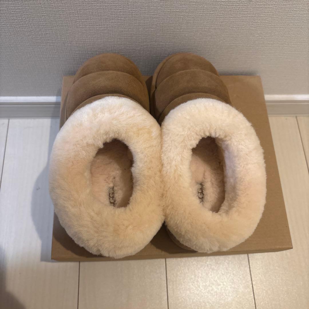 UGG ブラウン 厚底ムートンブーツ