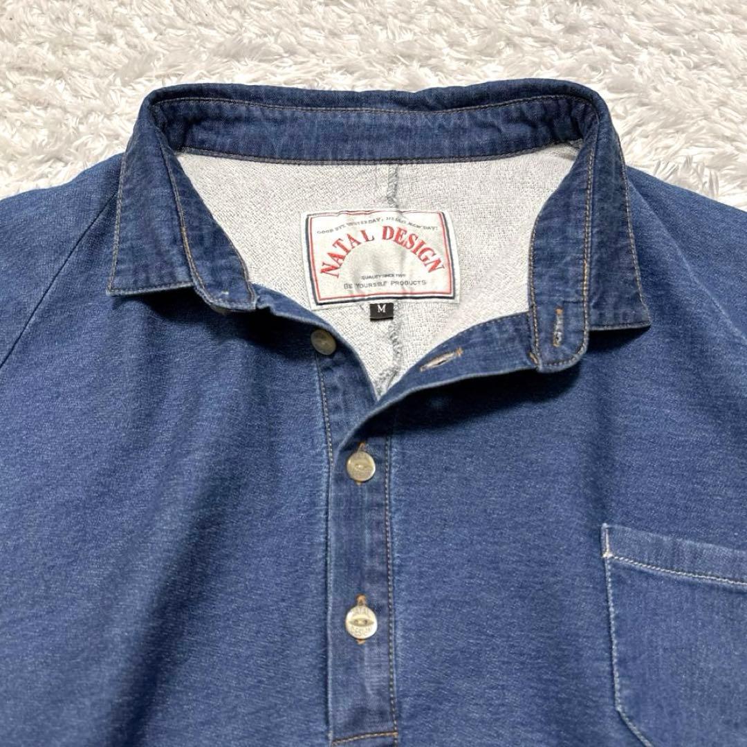 完売品✨ ネイタルデザイン DENIM SWEAT POLO B.I.G M