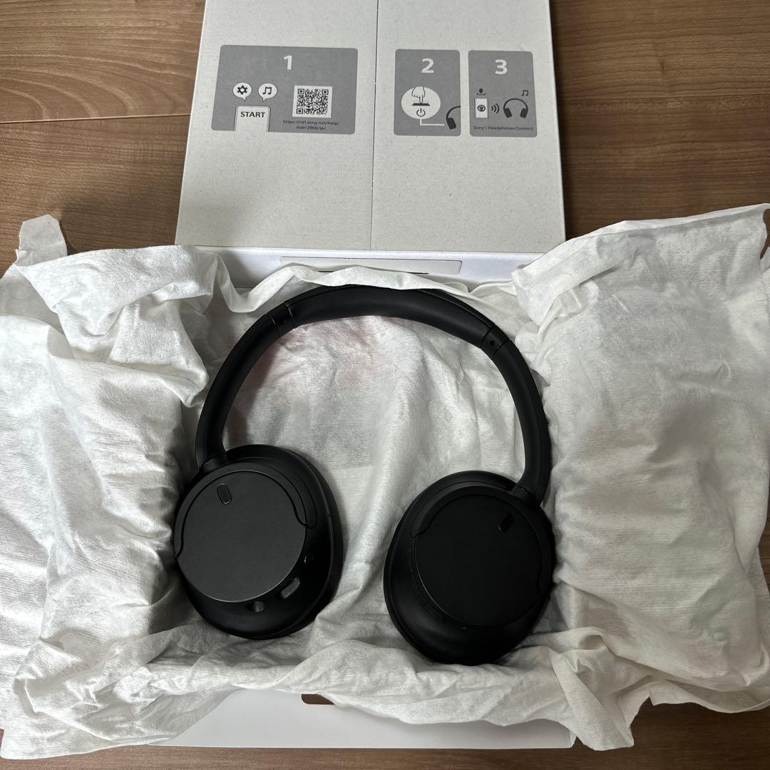 SONYワイヤレスヘッドホン WH-CH720N ブラック ワイヤレスヘッドホン