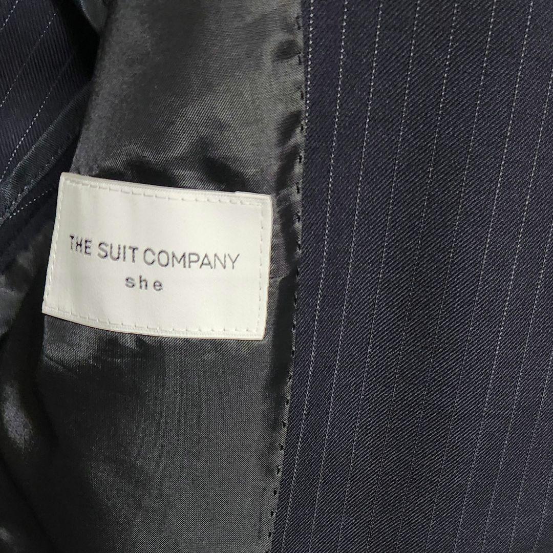 SUIT COMPANY　パンツスーツ　セットアップ 　濃紺　ウオッシャブル