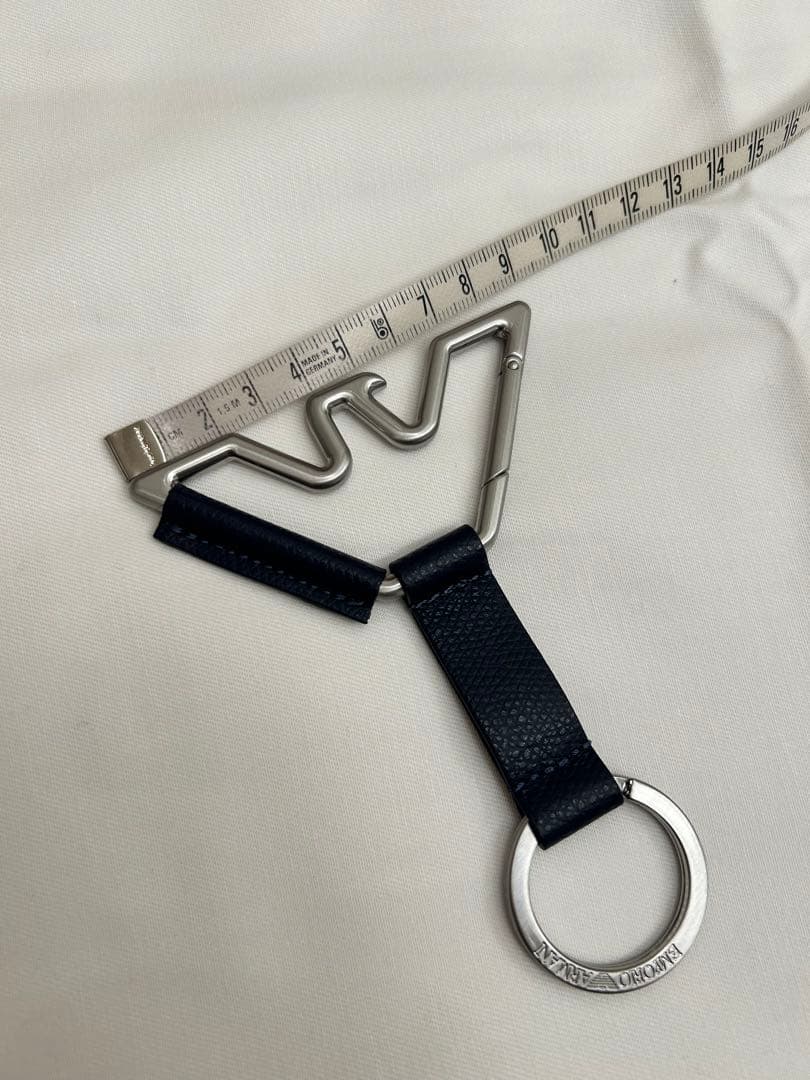エンポリオ　アルマーニ　キーリング　キーチェーン　ネイビー