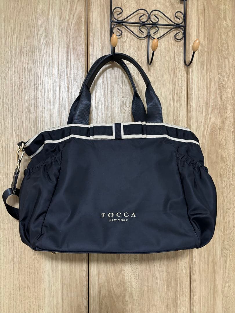 TOCCA デュアルリボンナイロン トートバッグ L
