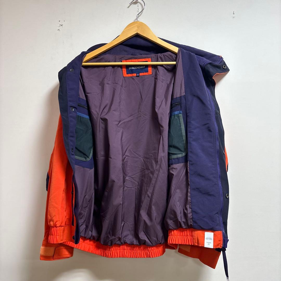 美品　DESCENDANT ナイロンジャケット オレンジ　秋冬コーデ