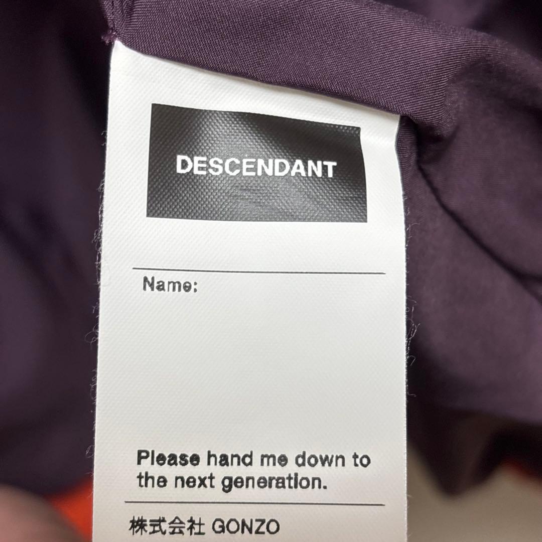 美品　DESCENDANT ナイロンジャケット オレンジ　秋冬コーデ