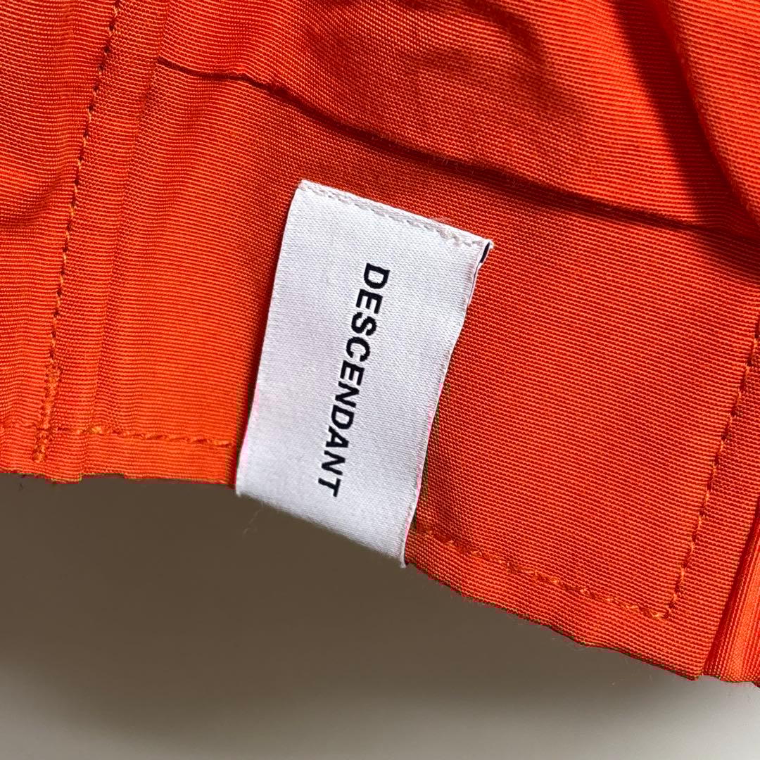 美品　DESCENDANT ナイロンジャケット オレンジ　秋冬コーデ