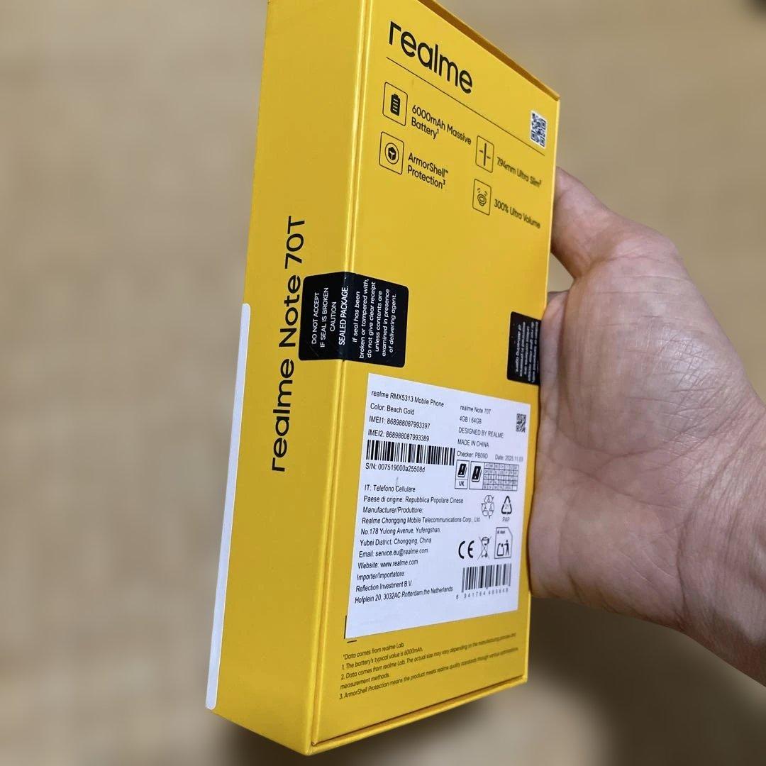 スマートフォン本体 Realme Note 70T 64GB 4GB RAM