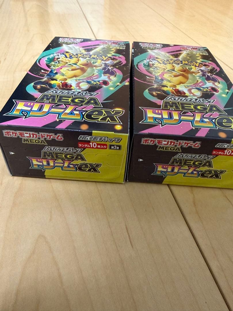 ポケモン MEGAドリームEX 2箱　シュリンクなし　ペリペリあり