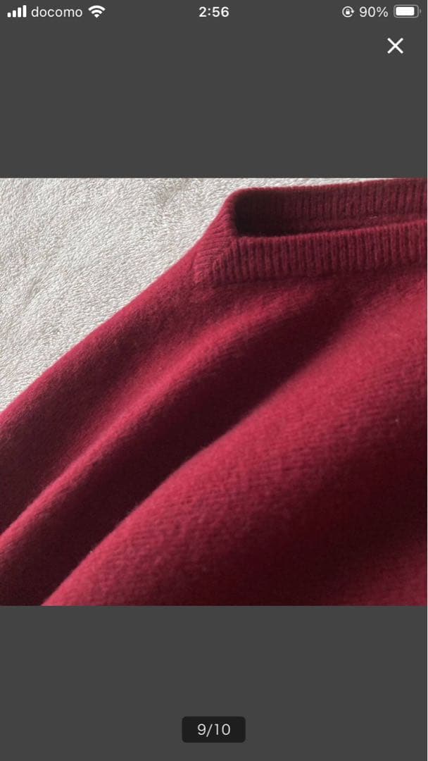 スコットランド製プリングル＊ふわとろカシミヤ100% ゆるいVネックニット＊