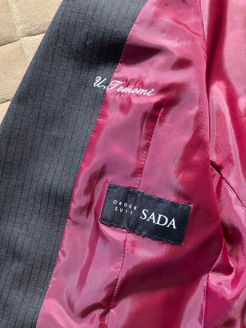 オーダースーツ SADA ダークブラウンストライプ