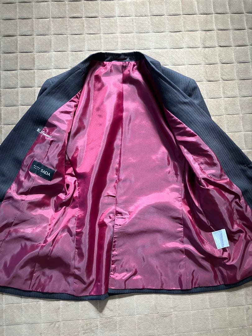 オーダースーツ SADA ダークブラウンストライプ