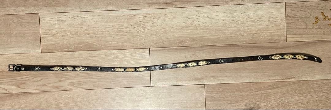 HTC ナロースタッズパイソンベルト　サイズ３４