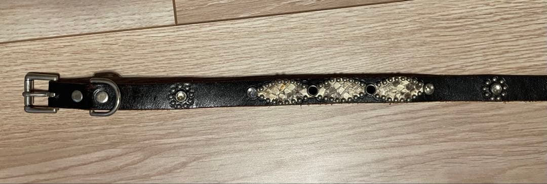 HTC ナロースタッズパイソンベルト　サイズ３４