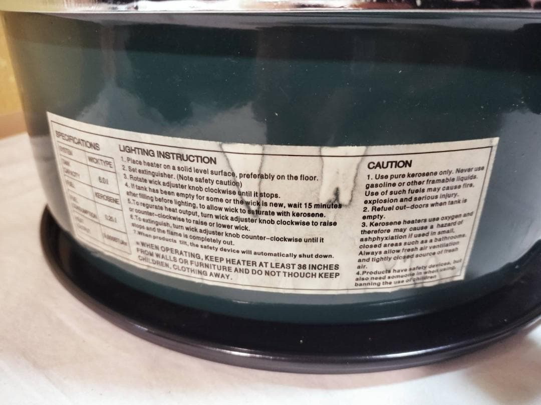 新品　アルパカ風　石油ストーブ　kerosene heater TS-77F