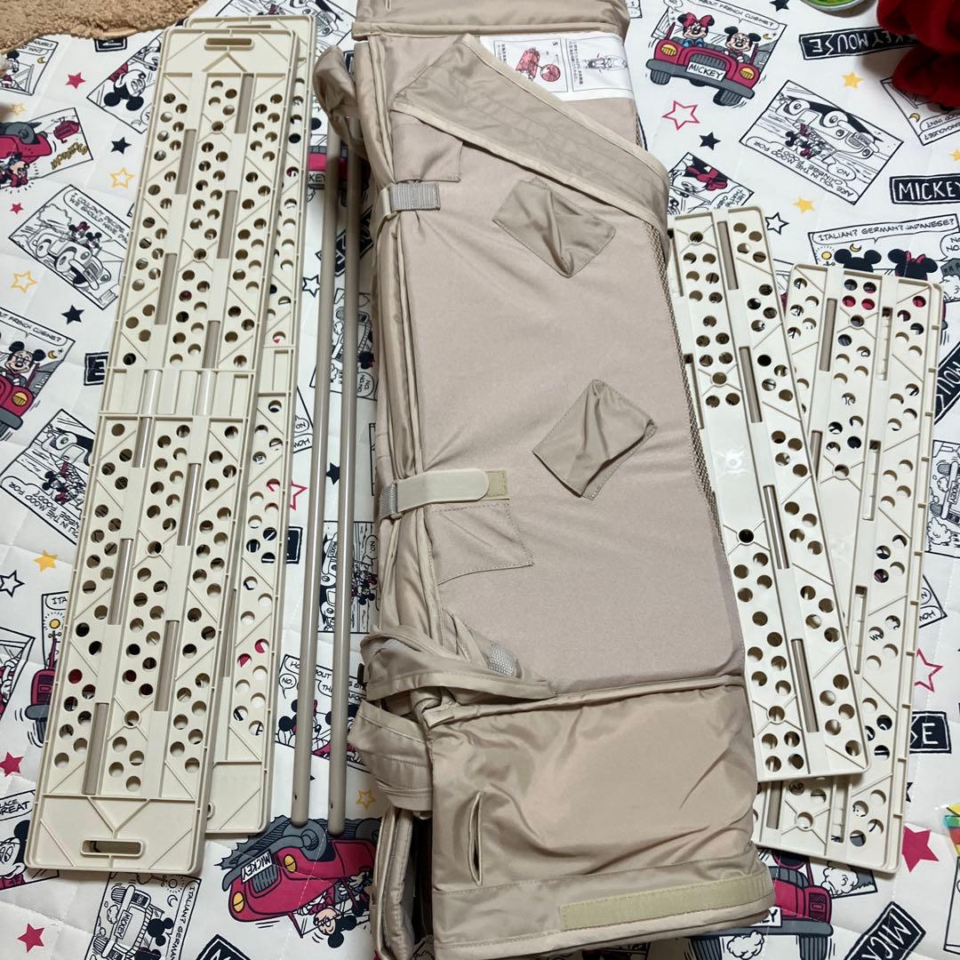 アップリカ　ココネルエアー折りたたみ式ベビーベッド ココアブラウン色