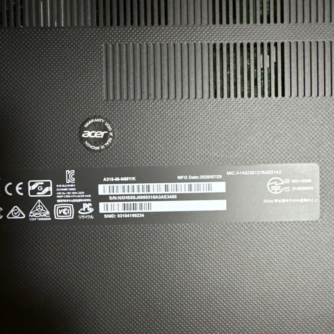 Acer ノートPC HDMI 日本語キーボード