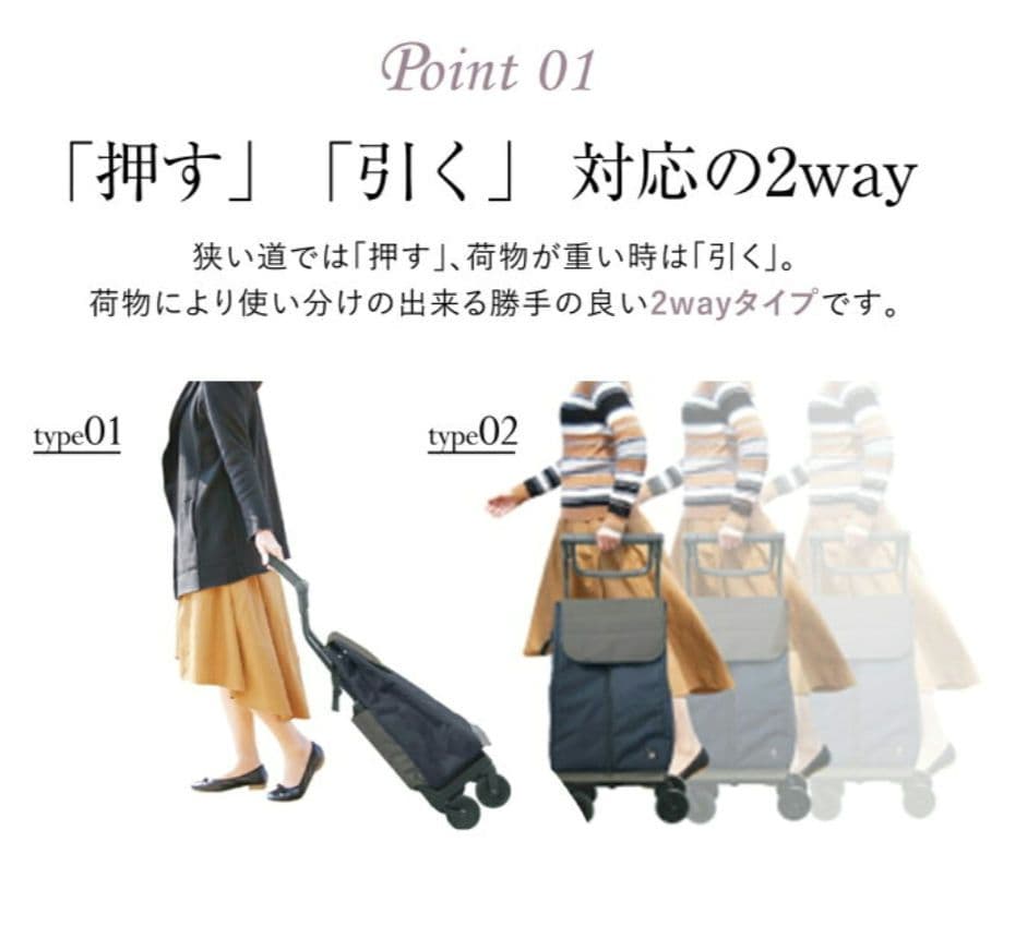 【新品未使用品】GRANMARIE ショッピングカート GM-124 ドット柄