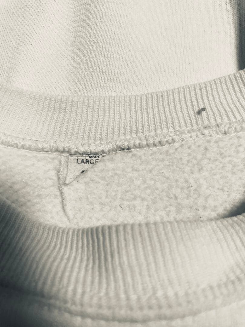 60s 70s budweiser 染み込みプリント　ヴィンテージ スウェット