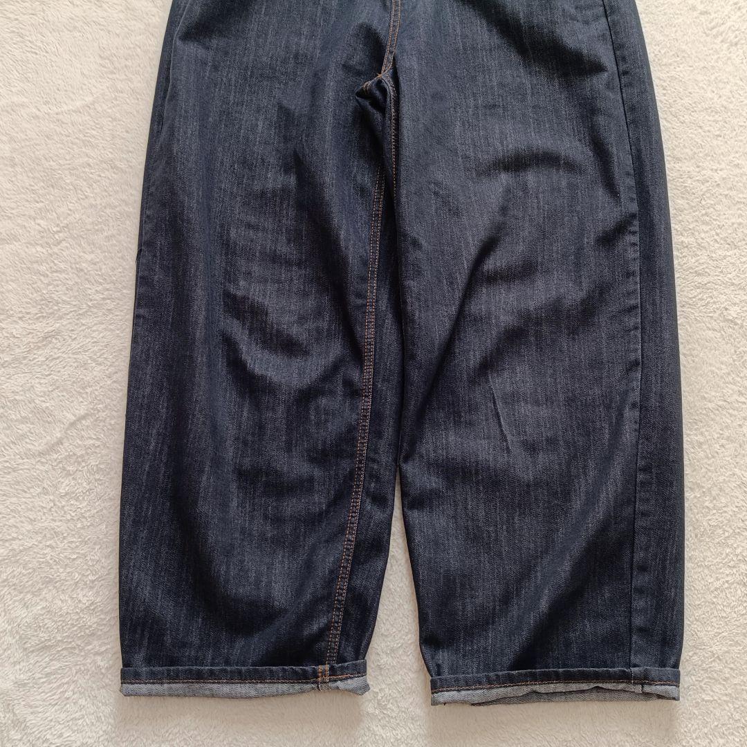 MARJOUR TUCK DENIM タックデニム　ワイドシルエット　バックル