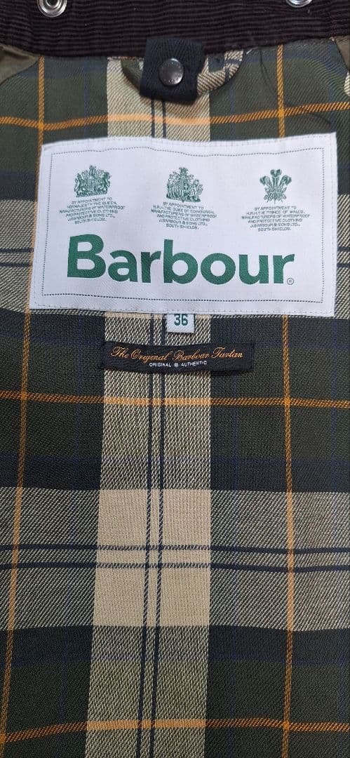 ア*ン様 Barbour オリーブグリーン ジャケット 36