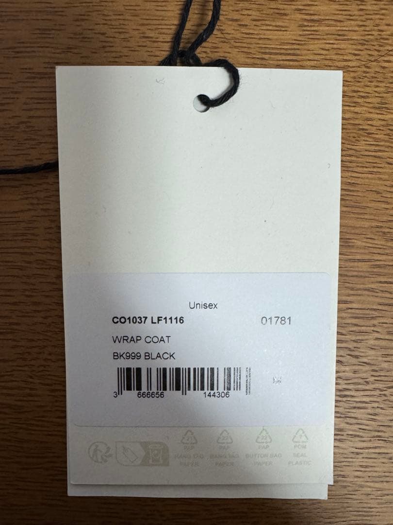 ジャケット・アウター lemaire wrap coat M