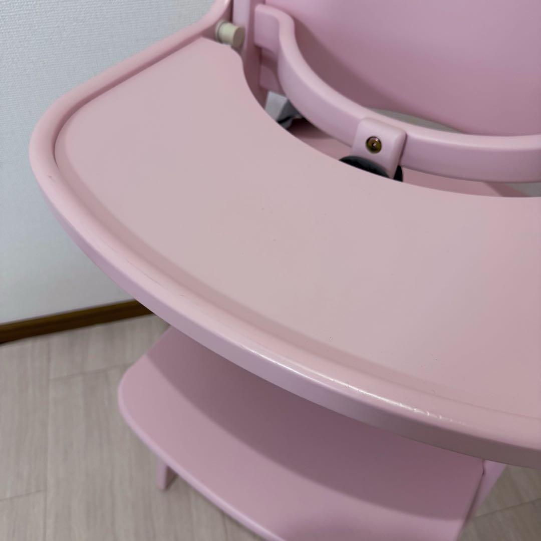 【使用期間短】大和屋 アッフルソルベチェア ピーチ ベビーチェア