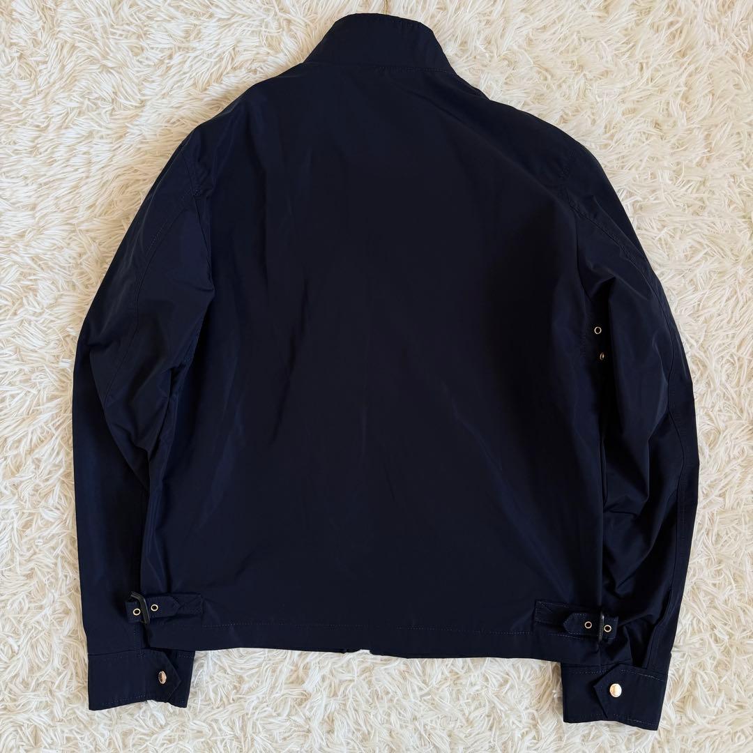 極美品　現行　L相当　バーバリー　ブルゾン　メガチェック　ホースロゴワッペン　紺