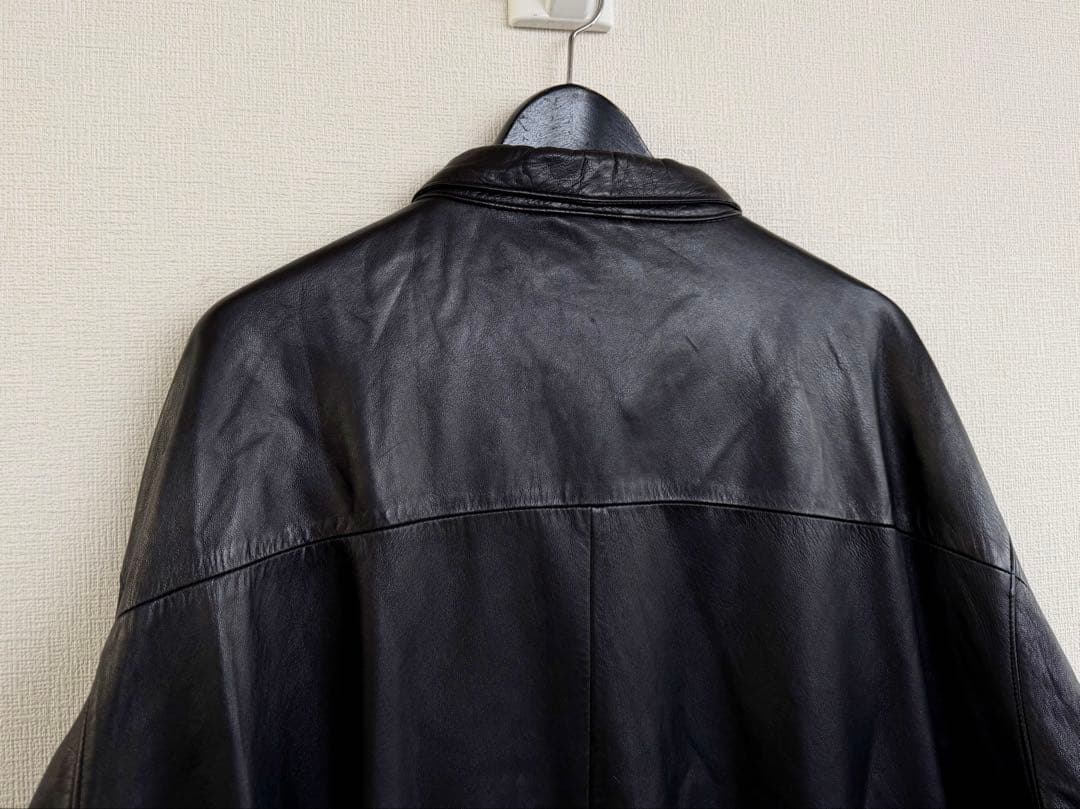 スペシャル ポニー無 90s ラルフローレン レザー ジャケット XL ブラック