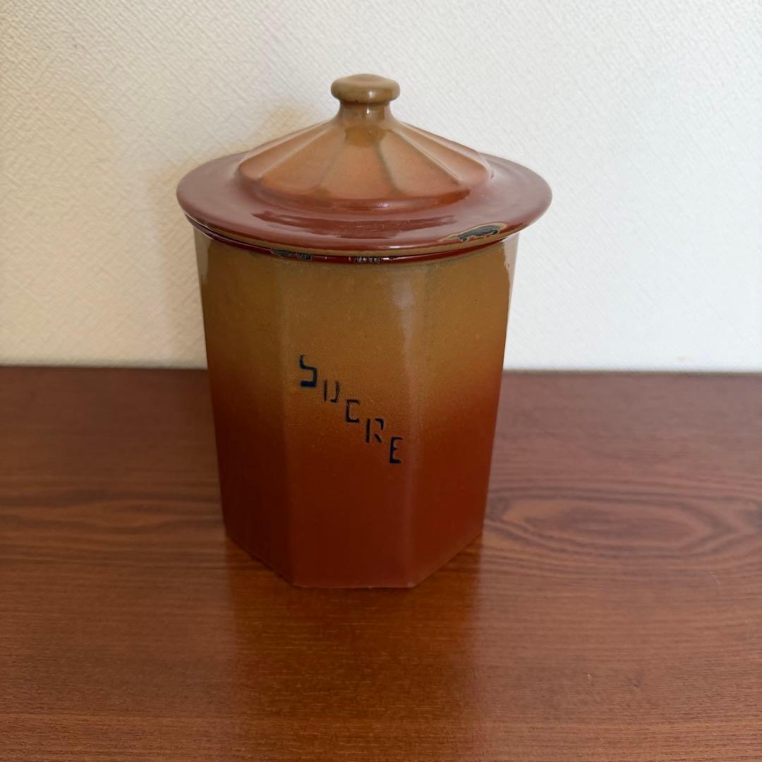 フランスアンティーク　ホーローのキャスター6個セット