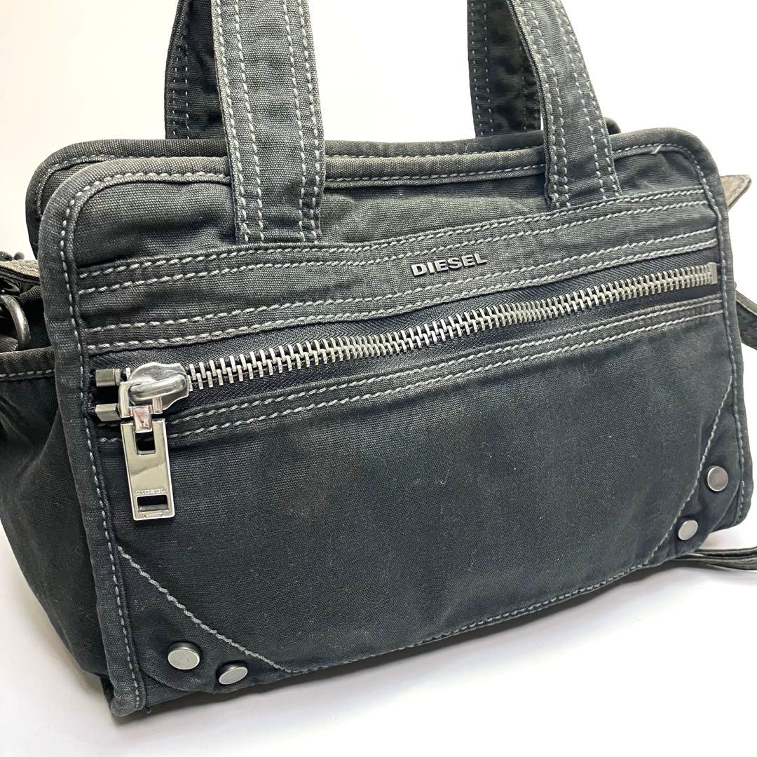 バッグ DIESEL 2WAY Tote Bag Black Y2K Archive