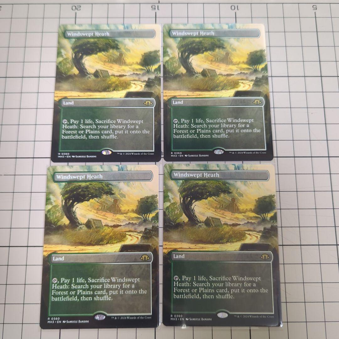 MTG 吹きさらしの荒野/Windswept Heath 4枚セット 英語版