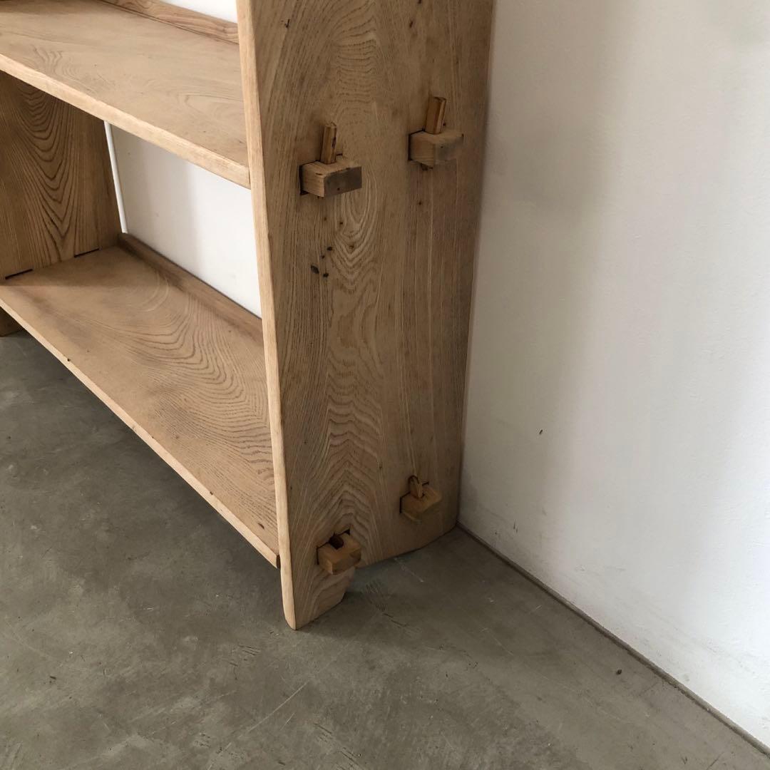 レトロ　アンティーク　古道具　古家具　剥離家具　ストリップド　本棚　食器棚