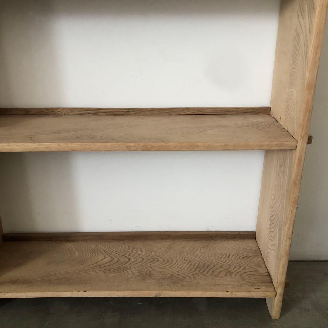 レトロ　アンティーク　古道具　古家具　剥離家具　ストリップド　本棚　食器棚