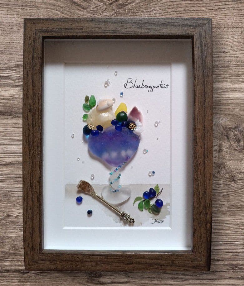 シーグラスアート　モリゾウ様　３点