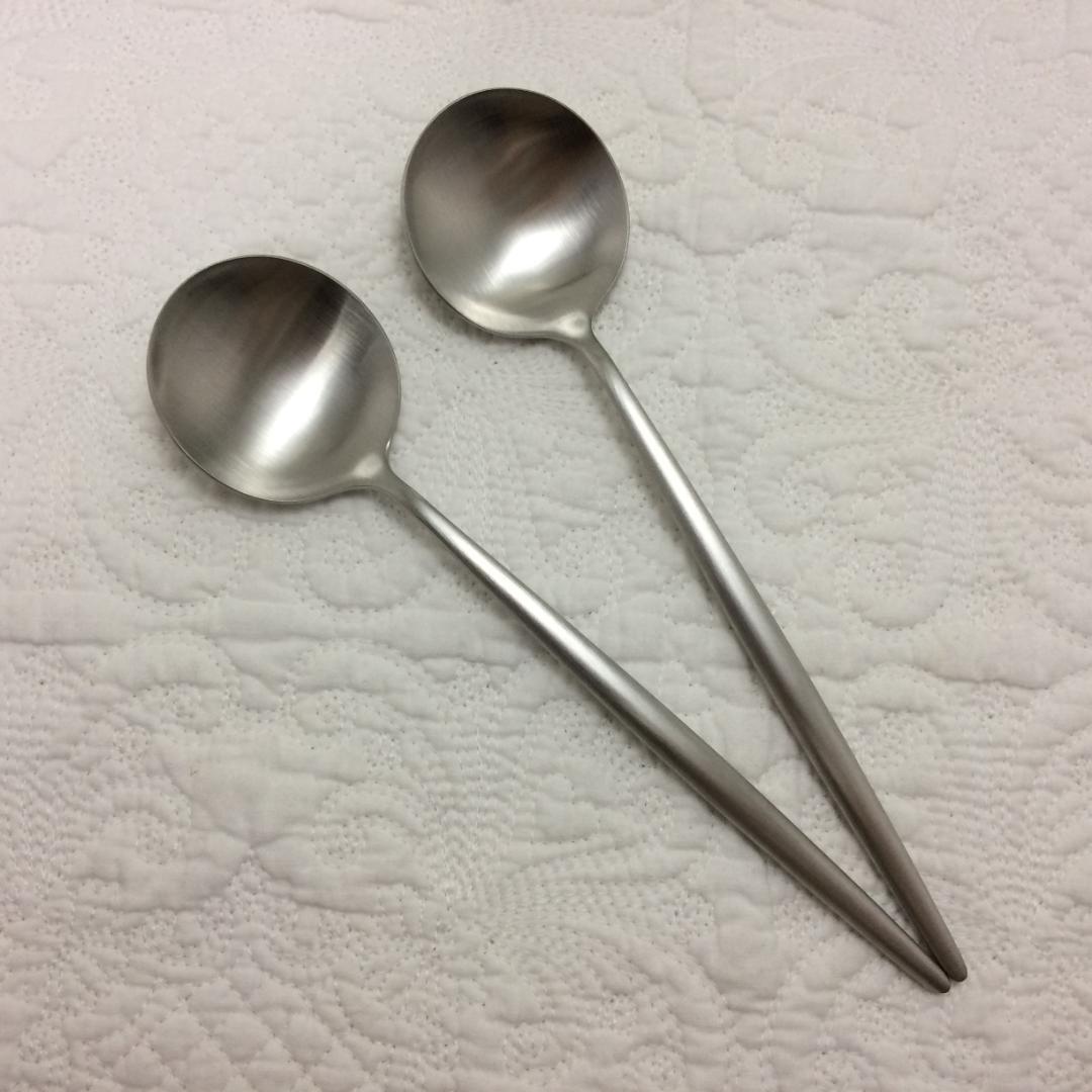 epoky　クチポール　MOONマットシルバー　ディナー３種×各２　計６本