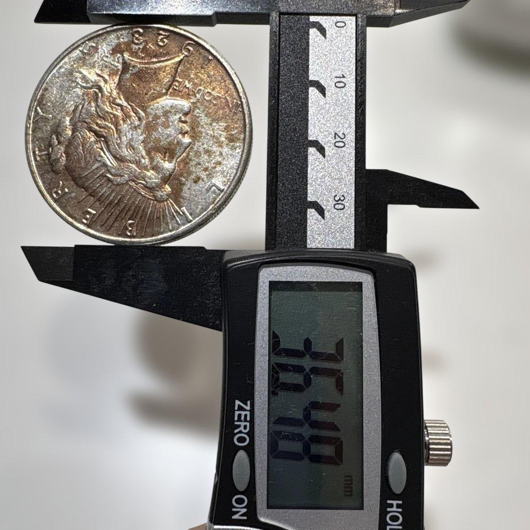 1923年 アメリカ合衆国 銀貨 ピースドル トーン