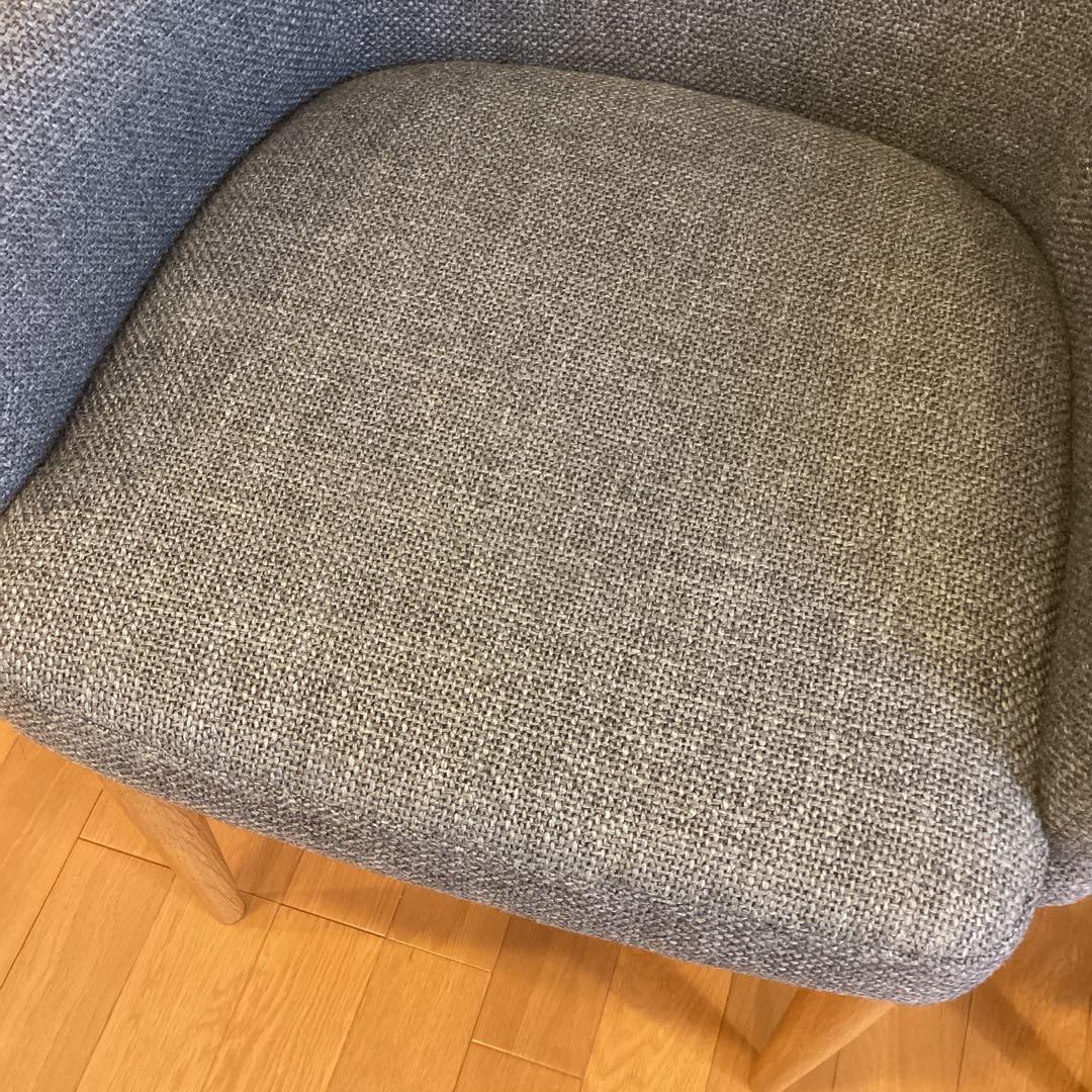 美品 IDEE リエーヴル アーム チェア グレー　無印良品