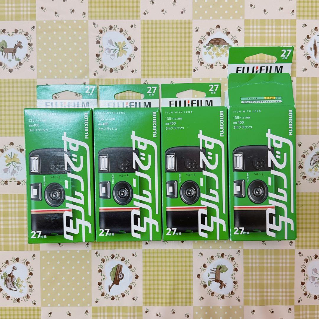 【新品】フジカラー 写ルンです newパッケージ 27枚撮り 3個 ＋箱開封1個