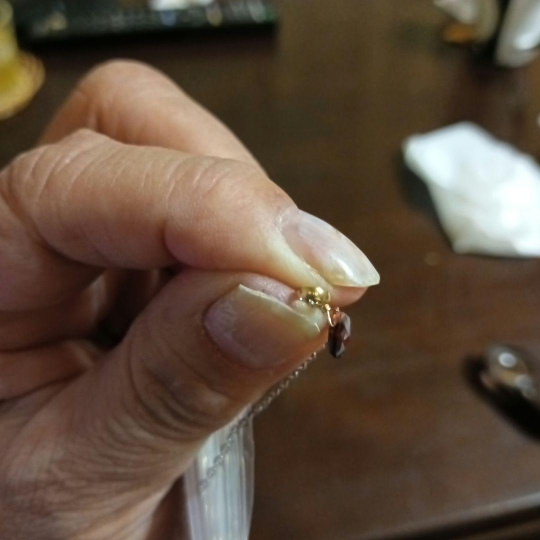 遺品整理アクセサリー纏め K18ガーネットトップ、モアナサイトピアスSilver