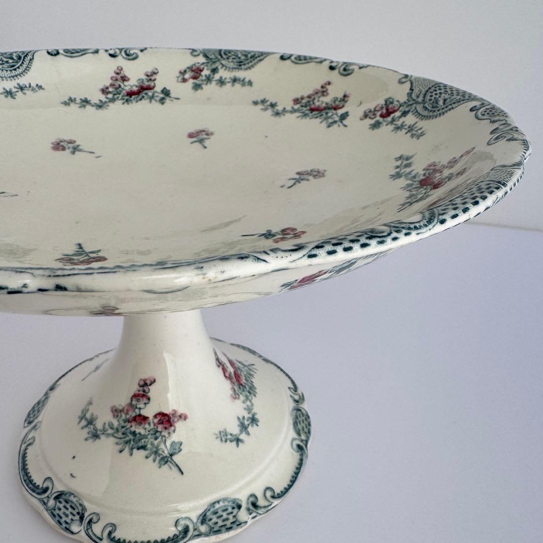 フランスアンティーク　Longwy Vincennes コンポティエ