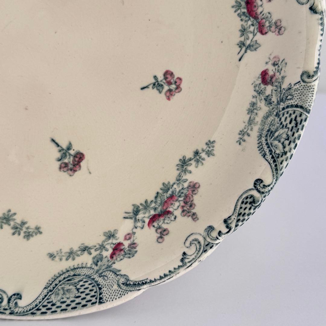 フランスアンティーク　Longwy Vincennes コンポティエ