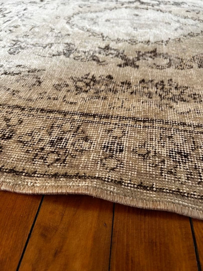 210×115 shabby chic style トルコ ヴィンテージラグ