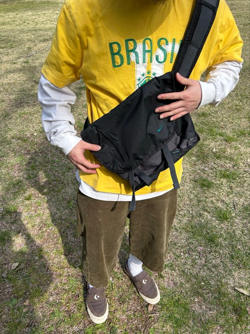 90's Nike メッセンジャーバッグ　y2k テック系