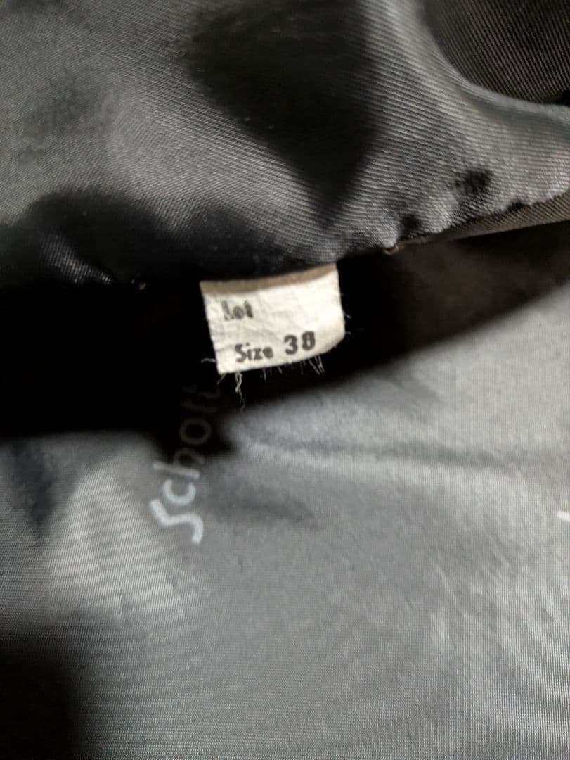 Schott　ライダース　シングル 38